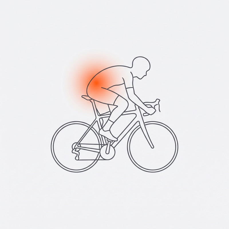 Lower back strain while cycling